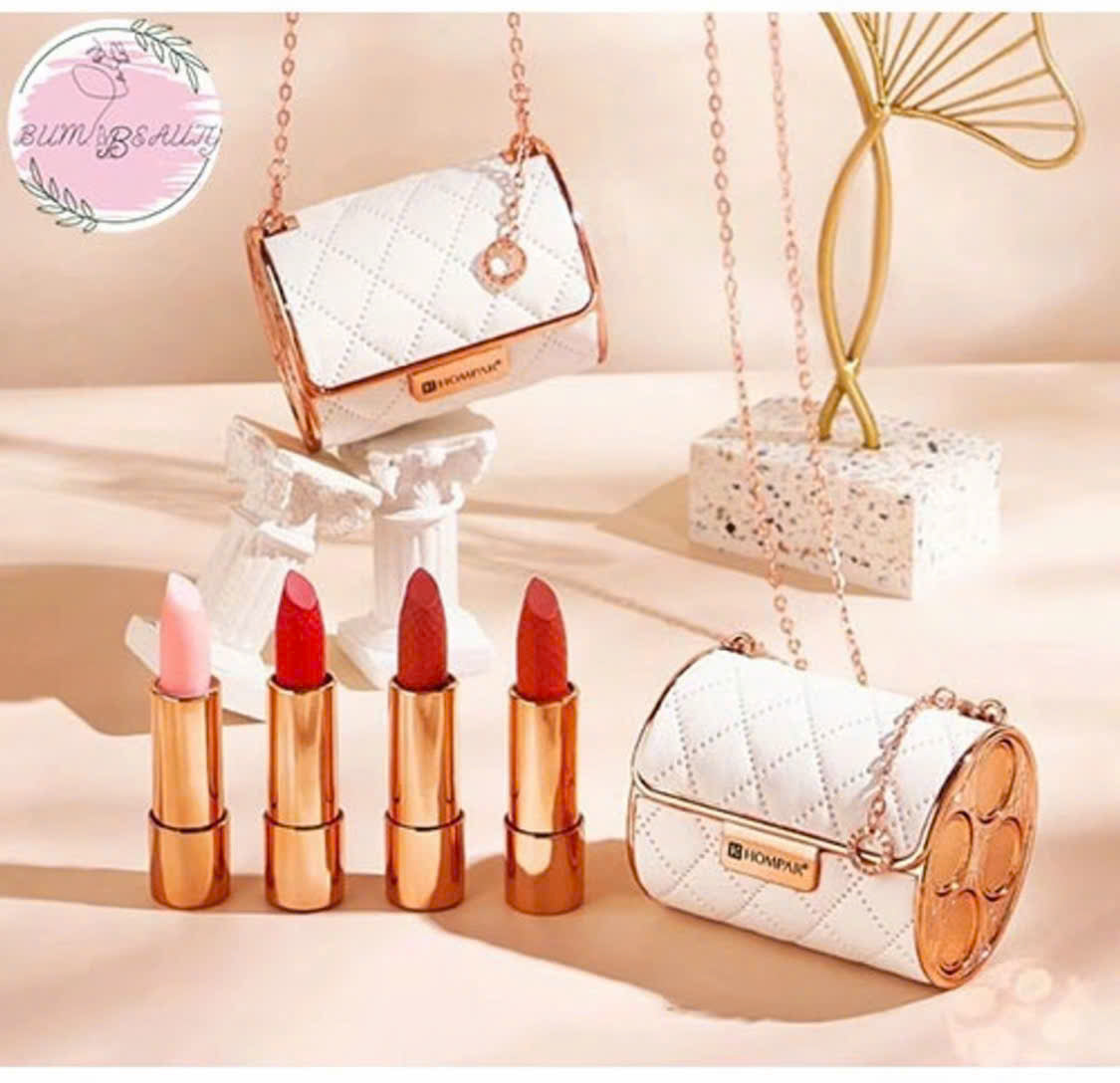Hompar Lipstick and Handbag Set 4 THNT015