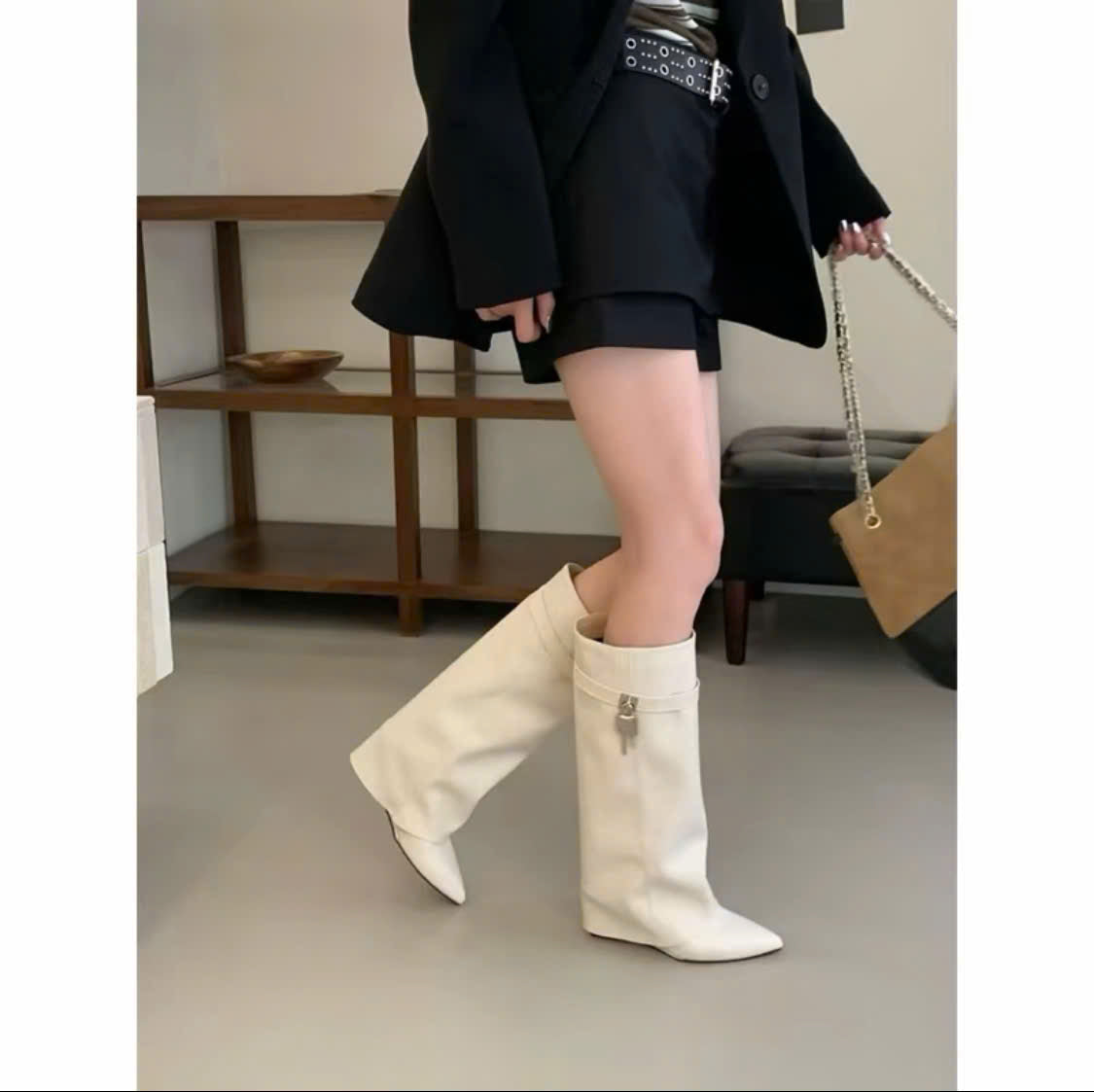 High-end women's thigh-high boots, model THNT027