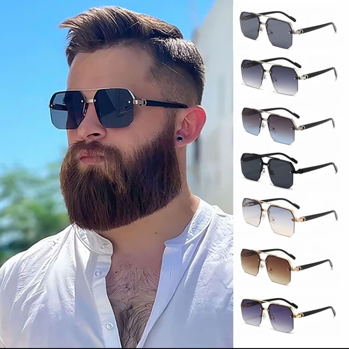 Men's Fashion Sunglasses, Model THNT043