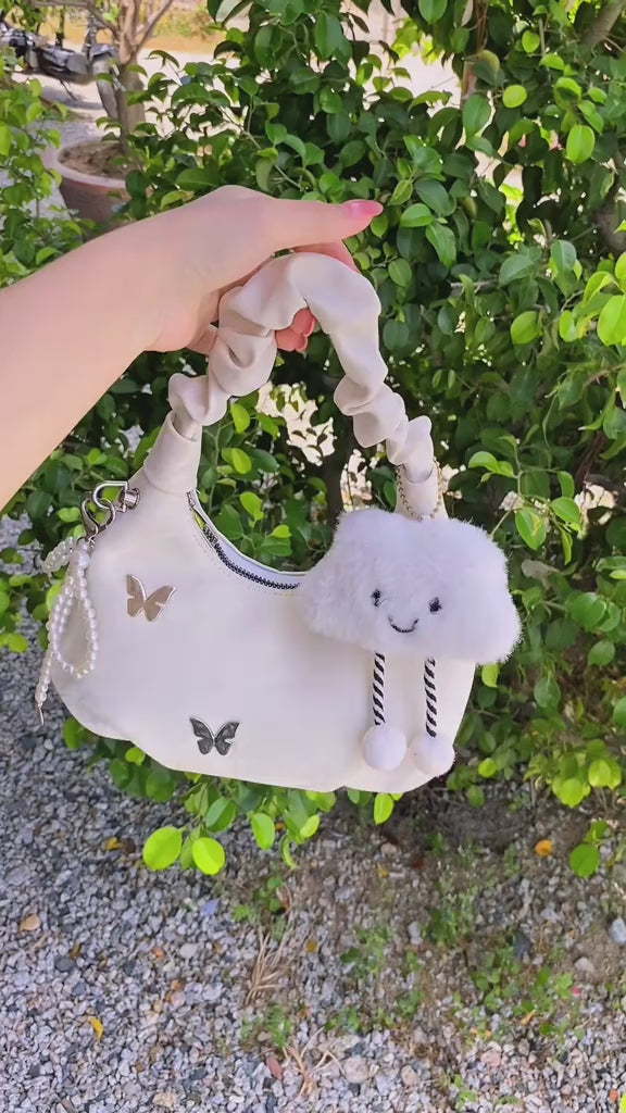 Women's ruched strap handbag THNT011