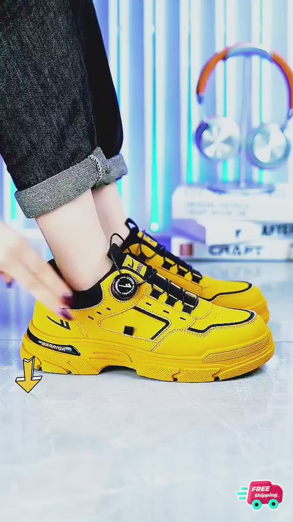 LAKINTA Men's Premium High-Top Boots with Screw-on Buckle, Model THNT041